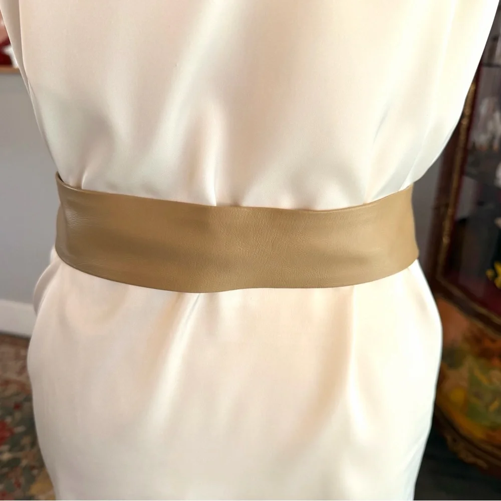 Vintage Gold and Tan Belt
